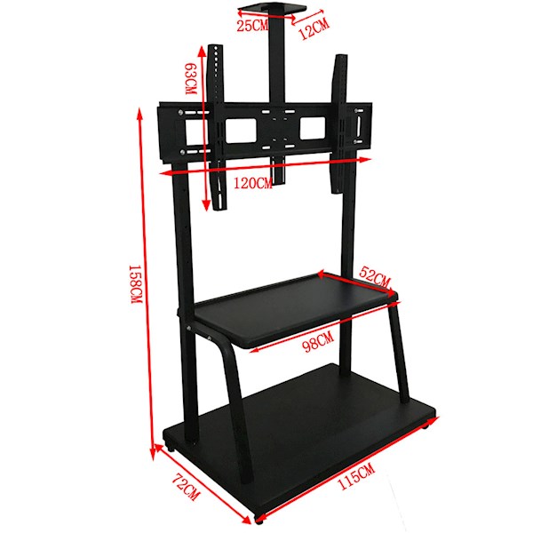 TV Mount With Roller Allscreen C2100, 60"-120", Black