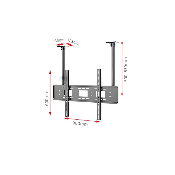 TV Ceiling Mount, Allscreen C521, 55"-95", Black