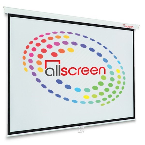 ALLSCREEN MANUAL PROJECTION SCREEN 300X200CM HD FABRIC CWP-11879 Diagonal 141 inch / 358 CM